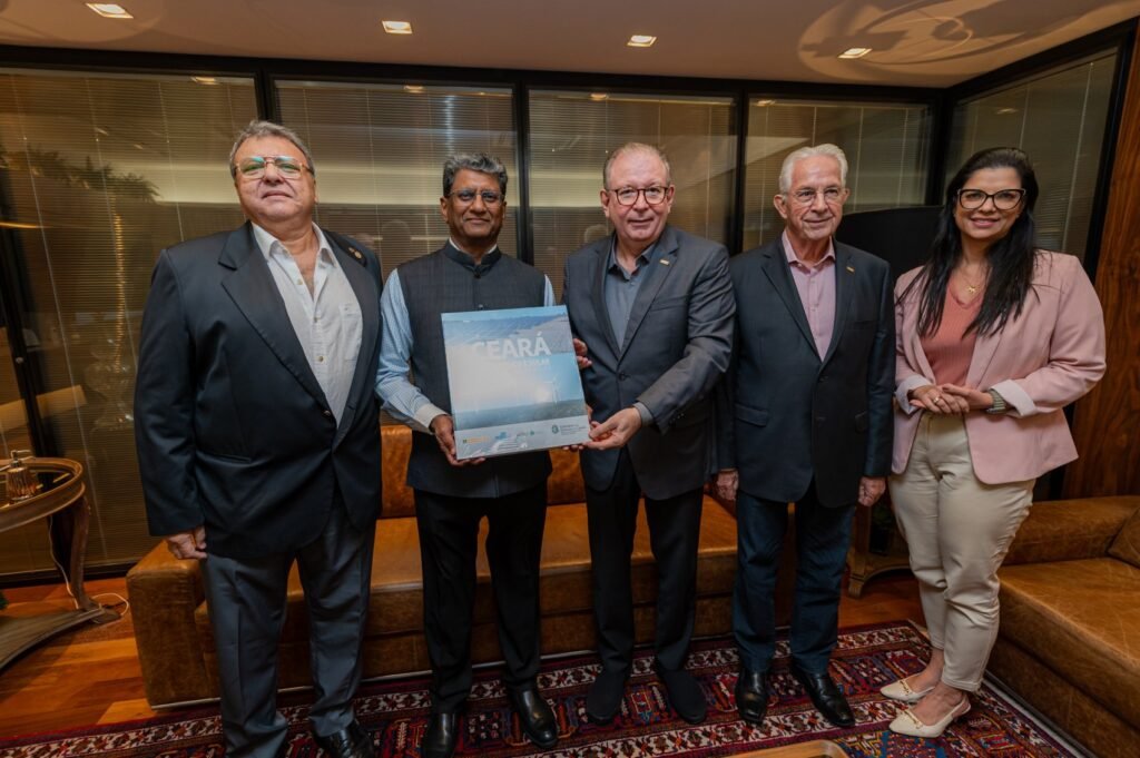 Presidente da FIEC recebe Embaixador e o Cônsul Comercial da Índia no Brasil 3 Blog do Eliomar