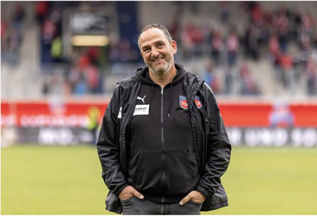treinador do Heidenheim, Franck Schimidt 