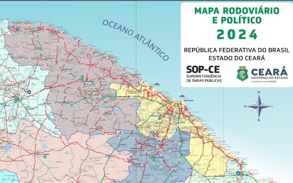 Governo disponibiliza novo Mapa Rodoviário do Ceará 4 Blog do Eliomar