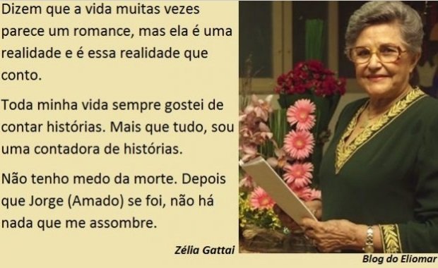 Há 16 anos morria a escritora paulista Zélia Gattai