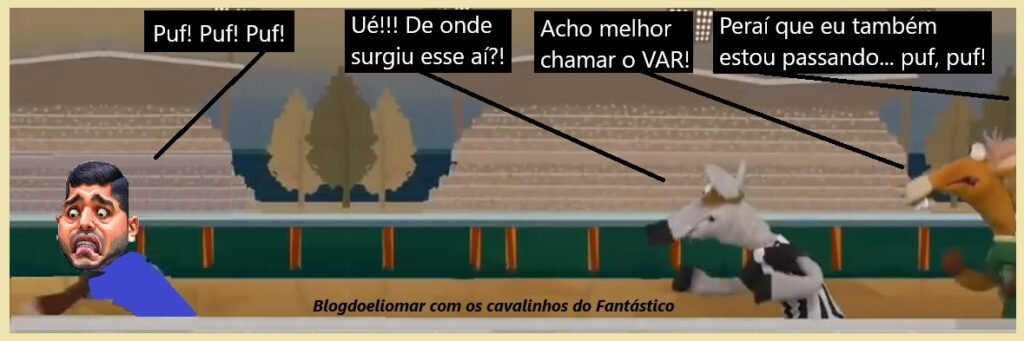 "E na corrida das pesquisas..." - A Charge do Blogdoeliomar 8 Blog do Eliomar