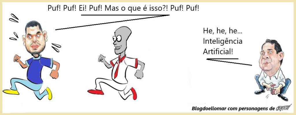 "E na corrida eleitoral... ou quase isso" - A Charge do Blogdoeliomar 2 Blog do Eliomar