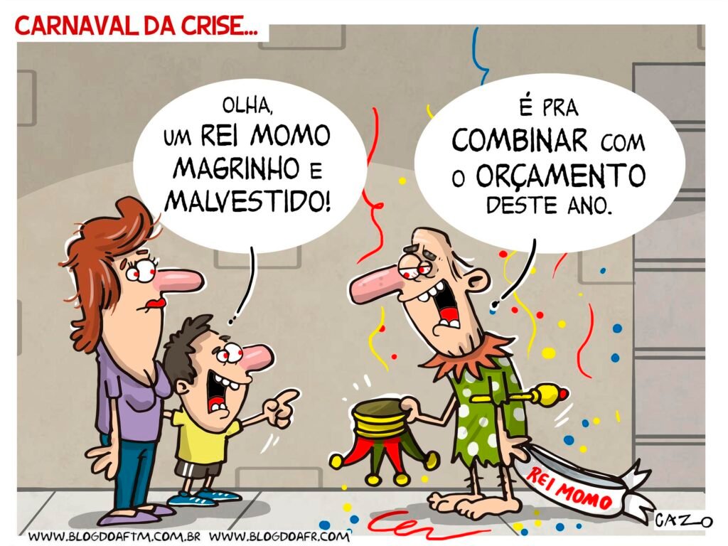 Até o Rei Momo sofre... - Por Gazo 7 Blog do Eliomar