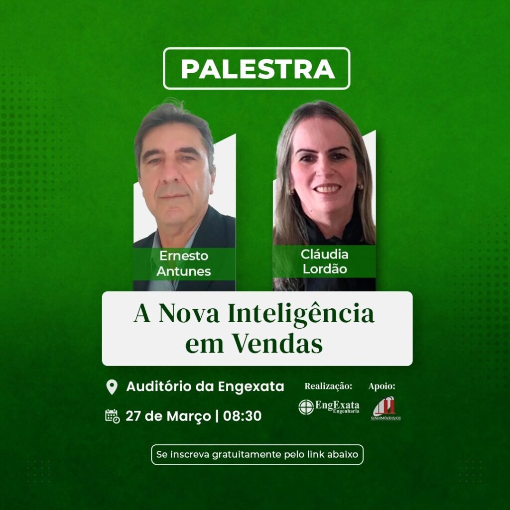 "Nova Inteligência em Vendas" é tema de evento promovido pela Engexata 2 Blog do Eliomar