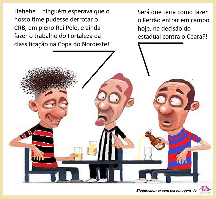"E na decisão do campeonato estadual..." - A Charge do Blogdoeliomar 4 Blog do Eliomar