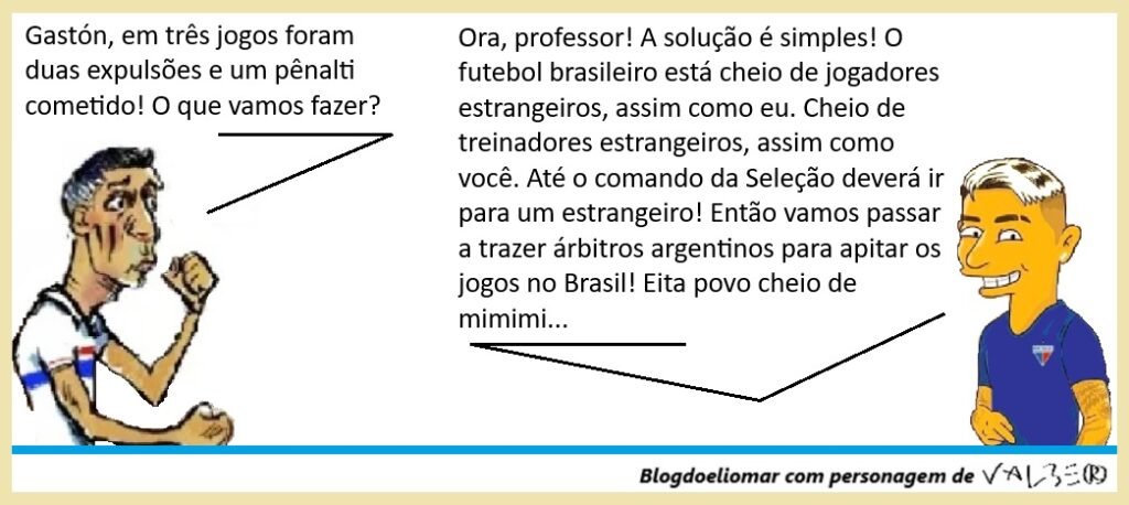 "Gastón e um problema simples" - A Charge do Blogdoeliomar 1 Blog do Eliomar