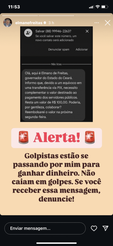 Nome do Governador é usado para aplicar golpe 4 Blog do Eliomar
