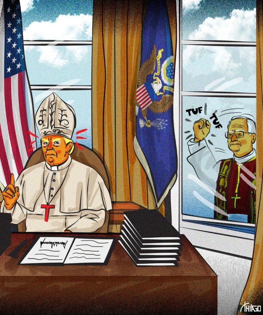 "O papa e o mala" - A Charge de Thiago Lucas 6 Blog do Eliomar