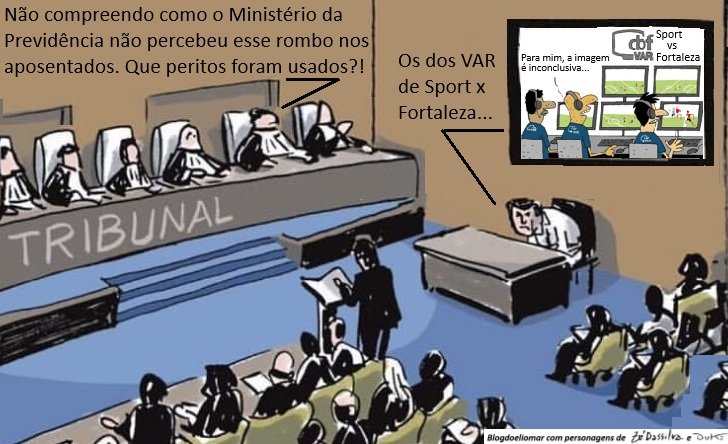 "O VAR e o rombo contra aposentados"... - A Charge do Blogdoeliomar 5 Blog do Eliomar