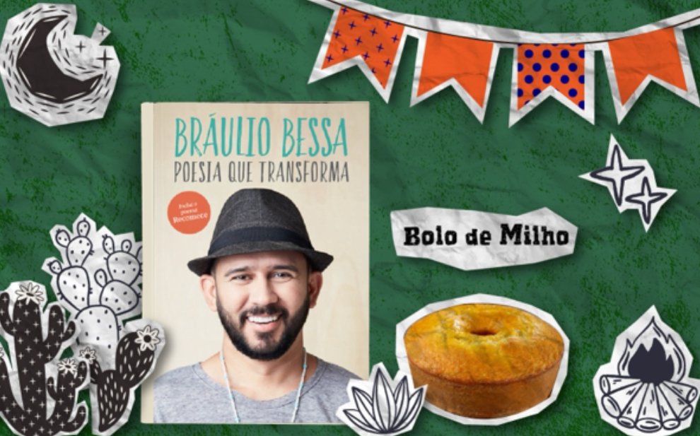 “Poesia que Transforma” combina com bolo de milho
