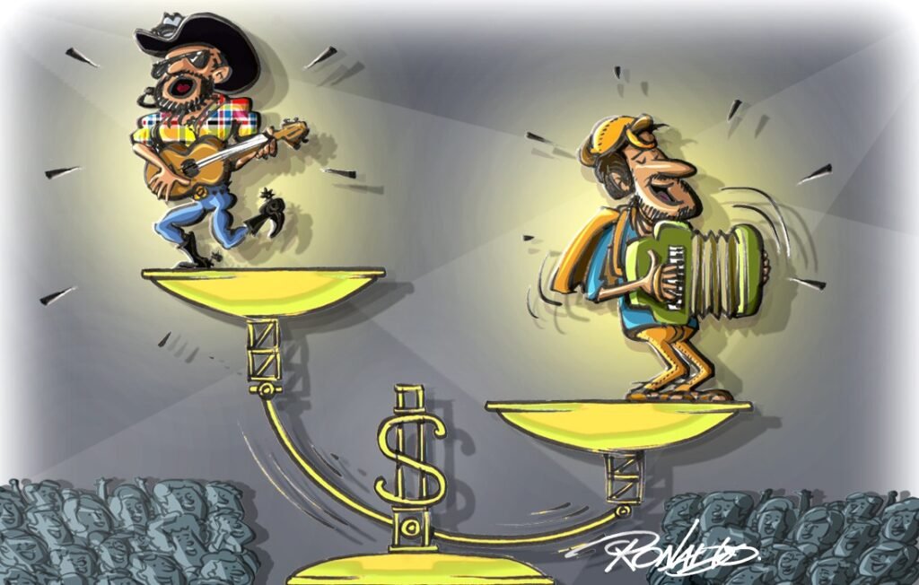 Entre sanfoneiro e sertanejo... - Por Ronaldo 5 Blog do Eliomar
