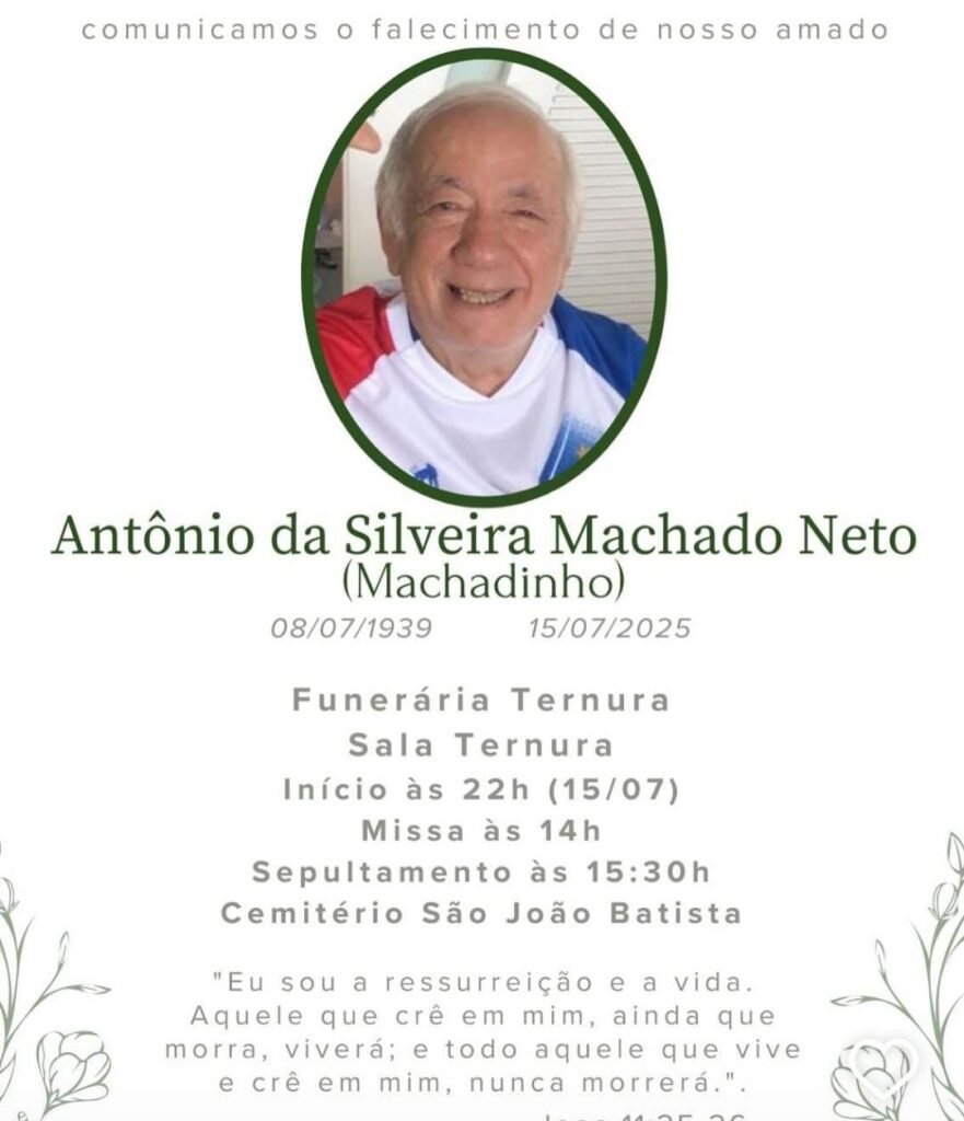 Morre o ex-vereador Machadinho 3 Blog do Eliomar