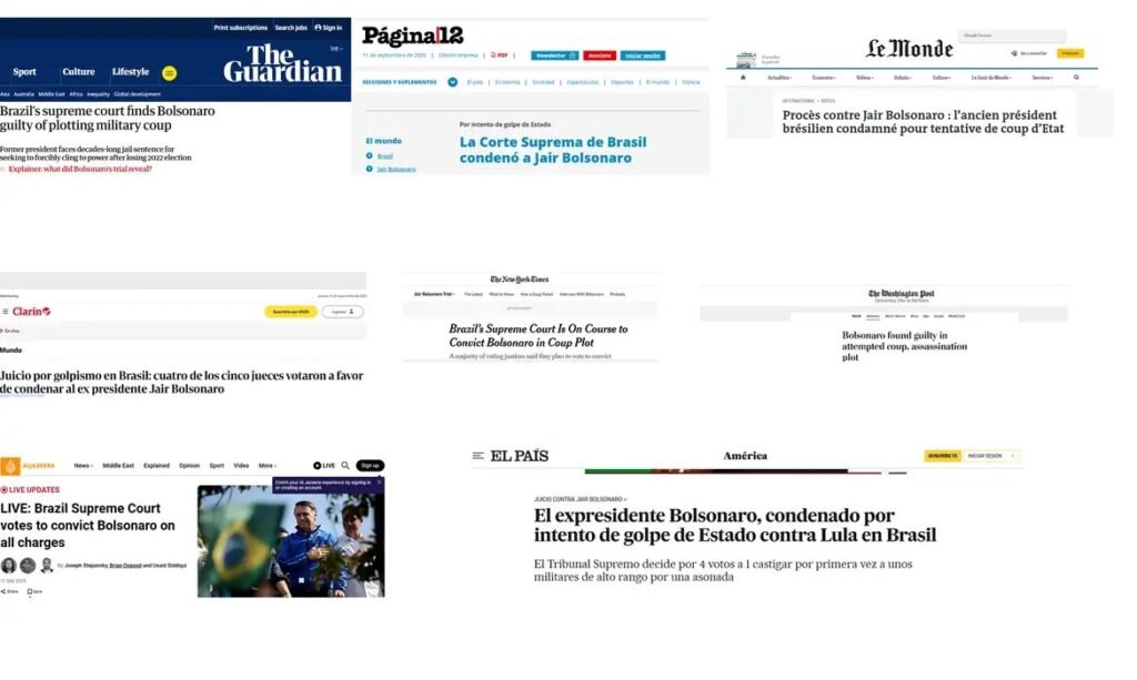 Condenação de Bolsonaro e aliados repercute na imprensa internacional 4 Blog do Eliomar