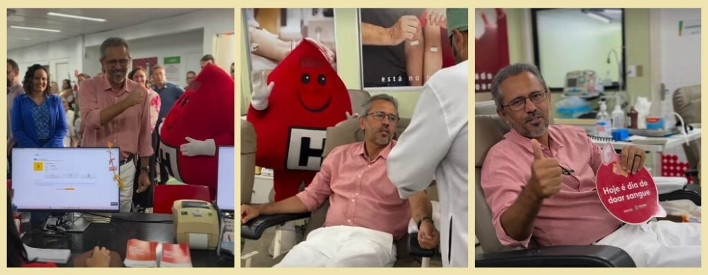 "O coração solidário do cearense me enche de orgulho", diz Elmano sobre doações de sangue 1 Blog do Eliomar