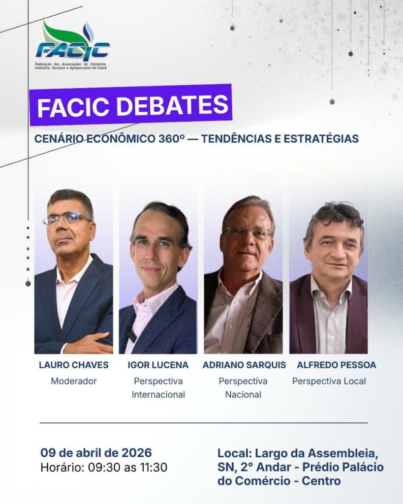 Facic promoverá evento para debater cenários da economia 4 Blog do Eliomar