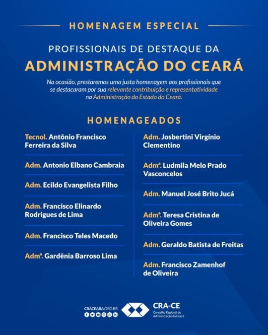 Dia do Administrador terão sessão solene, nesta terça, na Assembleia Legislativa 1 Blog do Eliomar